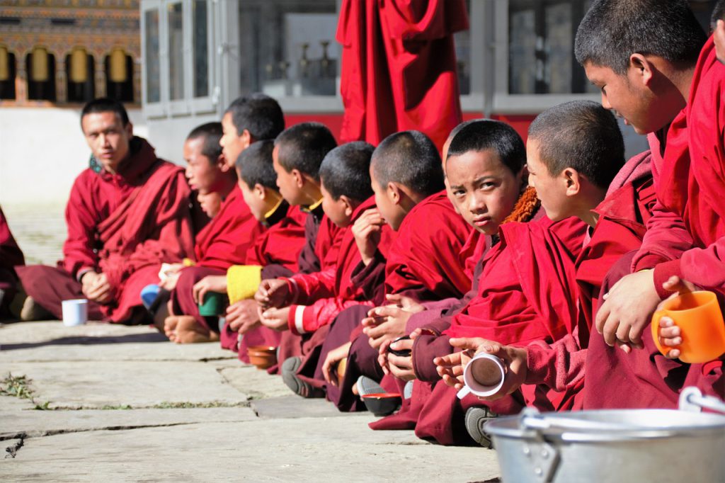 Bhutan Monks My Trip Bhutan